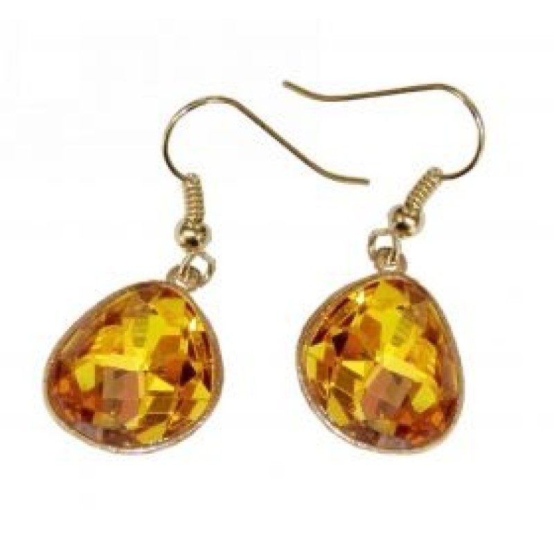 Kostibas 3012-541XQ, Σκουλαρίκια Κρεμαστά, Μεταλλικό, Χρυσό/Πορτοκαλί