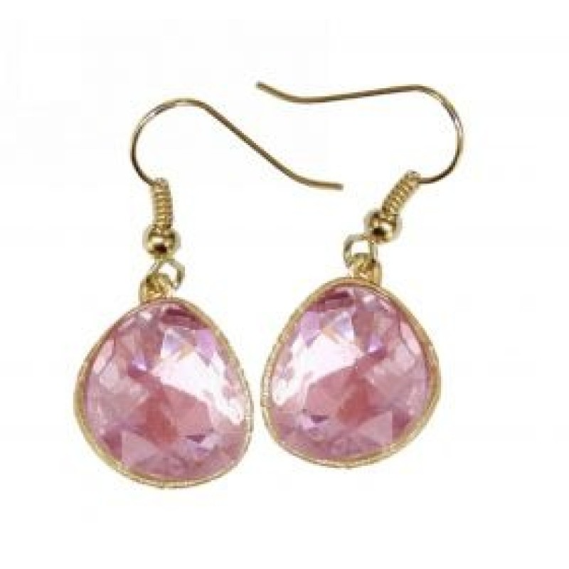 Kostibas 3012-541XS, Σκουλαρίκια Κρεμαστά, Μεταλλικό, Χρυσό/Σομόν