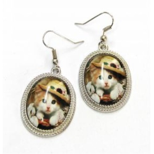 Kostibas 3012-693A, Σκουλαρίκια Παιδικά, Μεταλλικό, Ασημί