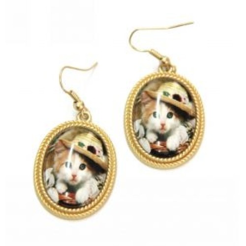 Kostibas 3012-693X, Σκουλαρίκια Παιδικά, Μεταλλικό, Χρυσό