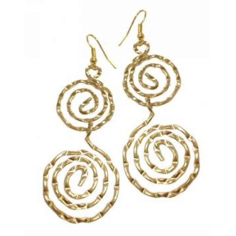 Kostibas 3012-704X, Σκουλαρίκια Κρεμαστά, Μεταλλικό, Χρυσό 