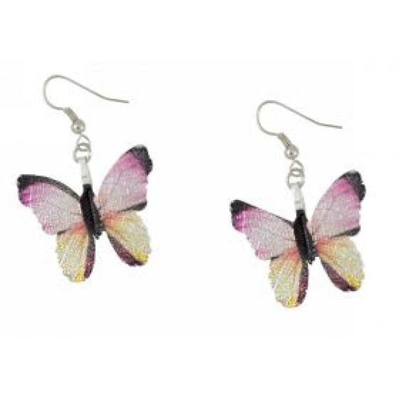 Kostibas 3012-833F, Σκουλαρίκια Κρεμαστά, Μεταλλικό, Φούξια