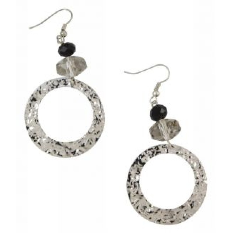 Kostibas 3012-834AM, Σκουλαρίκια Κρεμαστά, Μεταλλικό, Ασημί