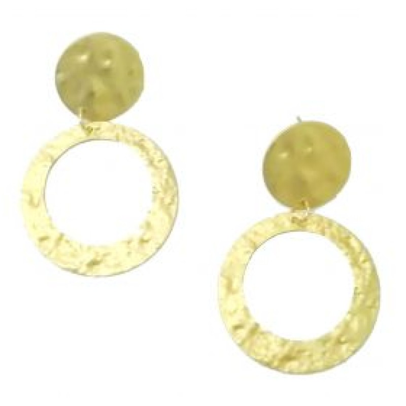 Kostibas 3012-835X, Σκουλαρίκια Κρεμαστά, Μεταλλικό, Χρυσό