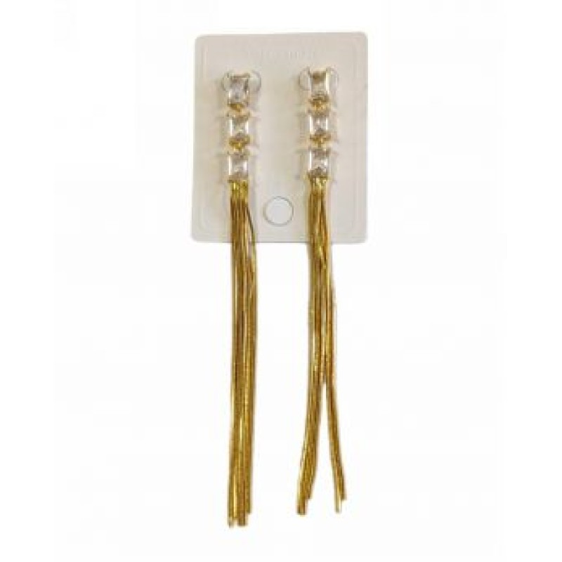 Kostibas 3012-925X, Σκουλαρίκια Κρεμαστά, Μεταλλικό, Χρυσό