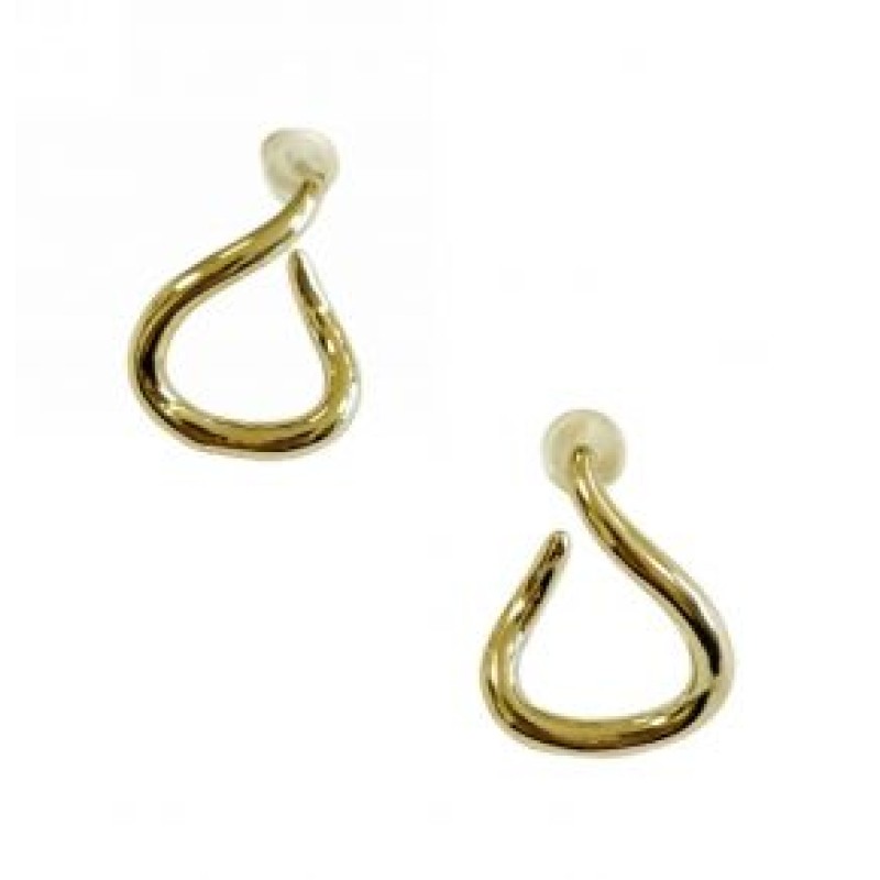 Kostibas 3012-941X, Σκουλαρίκια, Μεταλλικό, Χρυσό