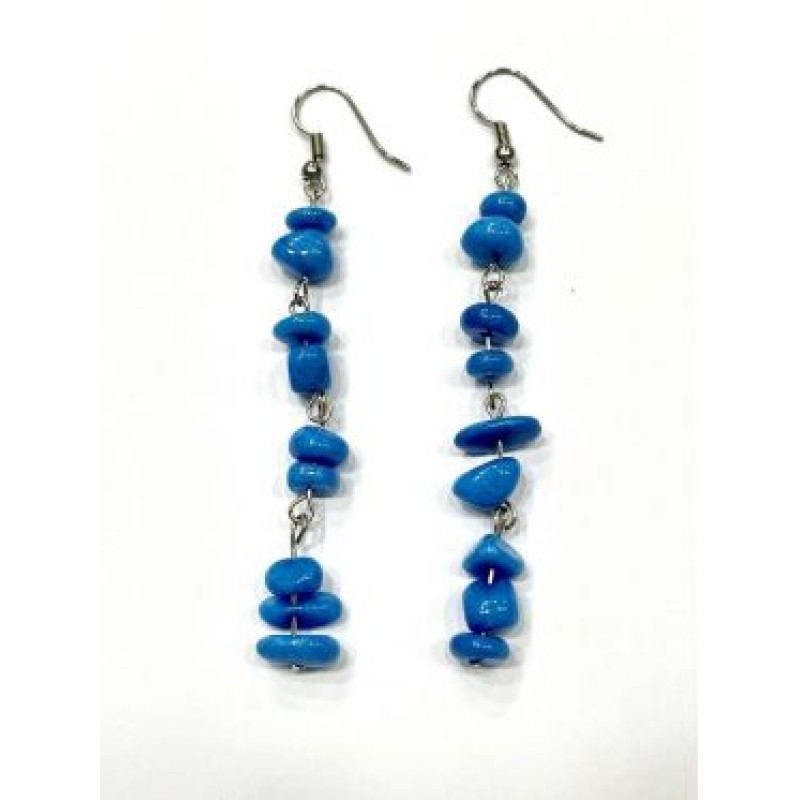 Kostibas 3013-001T, Σκουλαρίκια, Ατσάλι, Τιρκουάζ