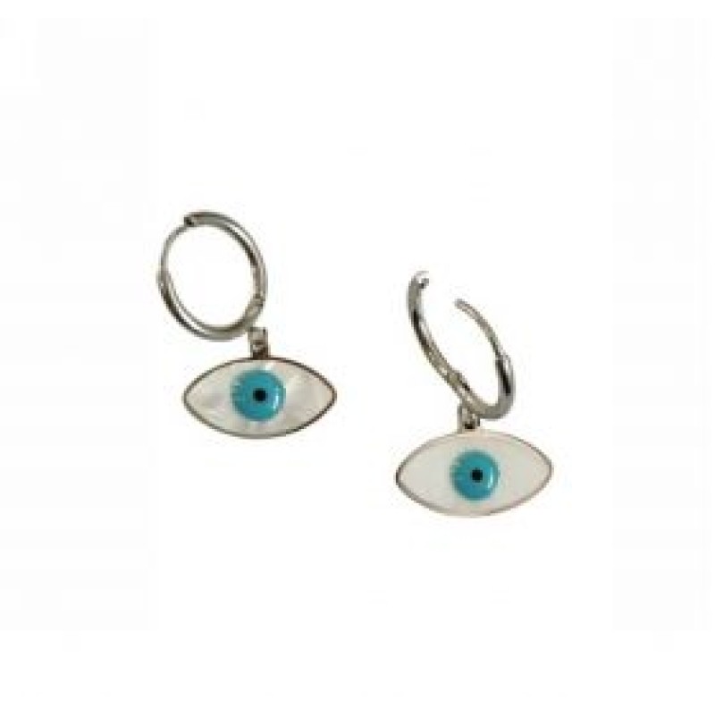 Kostibas 3013-515AT, Σκουλαρίκια, Ατσάλι, Ασημί/Τιρκουάζ