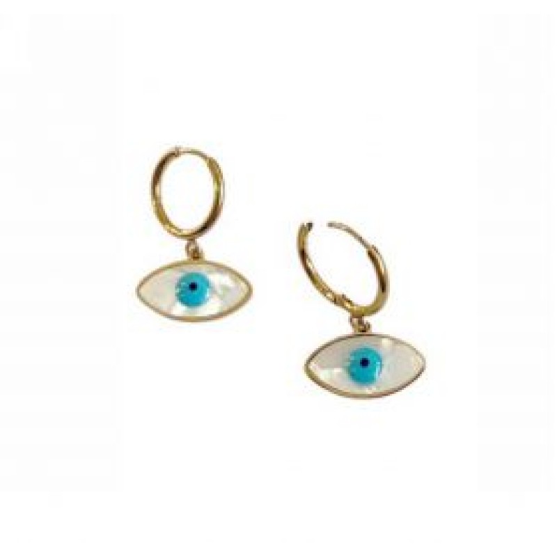 Kostibas 3013-515XT, Σκουλαρίκια, Ατσάλι, Χρυσό/Τιρκουάζ