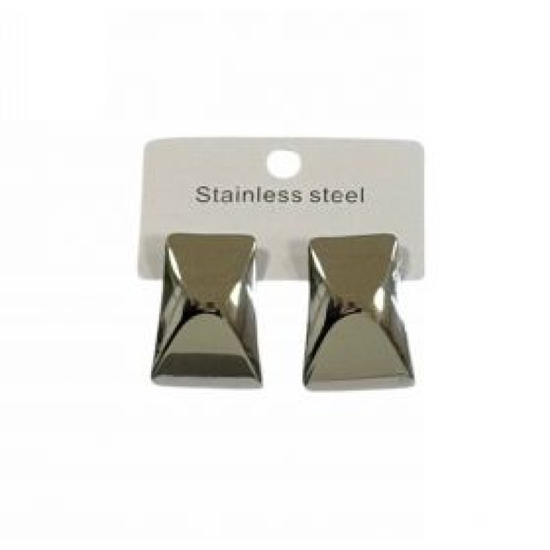 Kostibas 3013-527A, Σκουλαρίκια, Ατσάλι, Ασημί