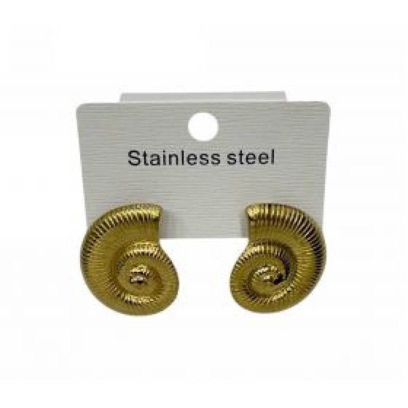 Kostibas 3013-547X, Σκουλαρίκια, Ατσάλι, Χρυσό
