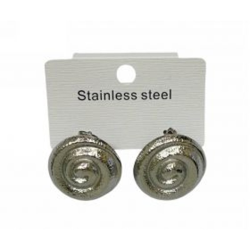 Kostibas 3013-548A, Σκουλαρίκια, Ατσάλι, Ασημί