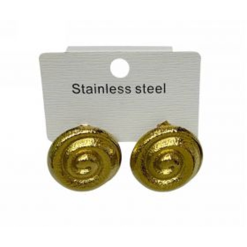 Kostibas 3013-548X, Σκουλαρίκια, Ατσάλι, Χρυσό