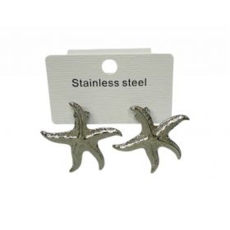 Kostibas 3013-553A, Σκουλαρίκια, Ατσάλι, Ασημί