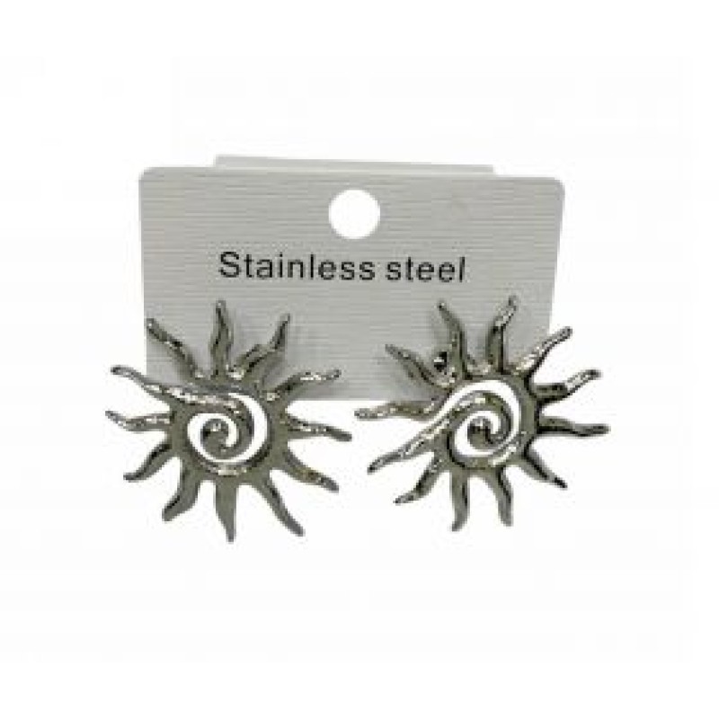 Kostibas 3013-562A, Σκουλαρίκια, Ατσάλι, Ασημί