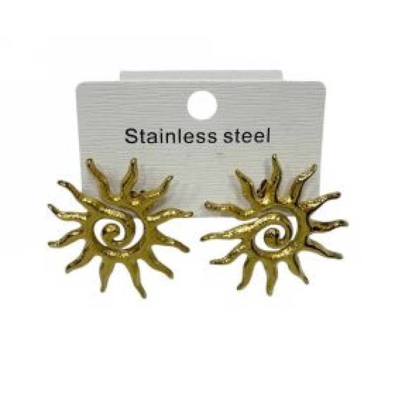 Kostibas 3013-562X, Σκουλαρίκια, Ατσάλι, Χρυσό