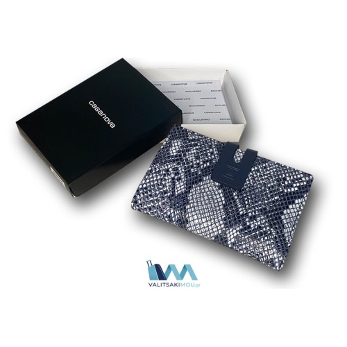 Casanova 32814, Πορτοφόλι Γυναικείο, Δερμάτινο, Μπλε