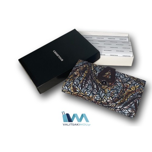 Casanova 34218, Πορτοφόλι Γυναικείο, Δερμάτινο, Καφέ