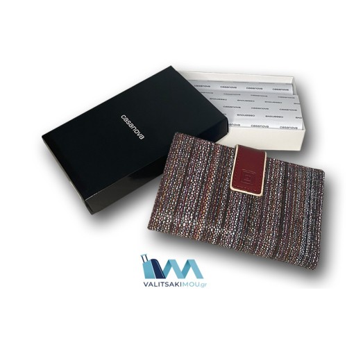 Casanova 36116, Πορτοφόλι Γυναικείο, Δερμάτινο, Κόκκινο