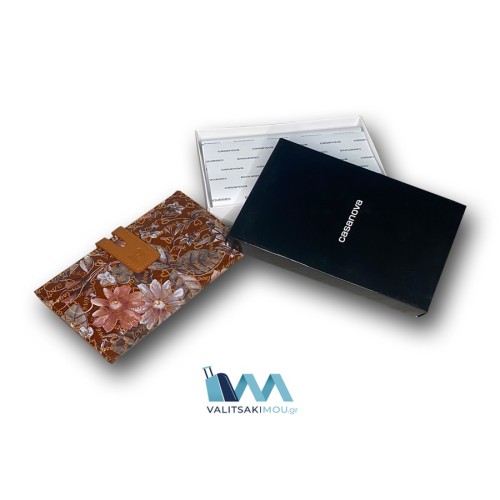 Casanova 35918, Πορτοφόλι Γυναικείο, Δερμάτινο, Καφέ