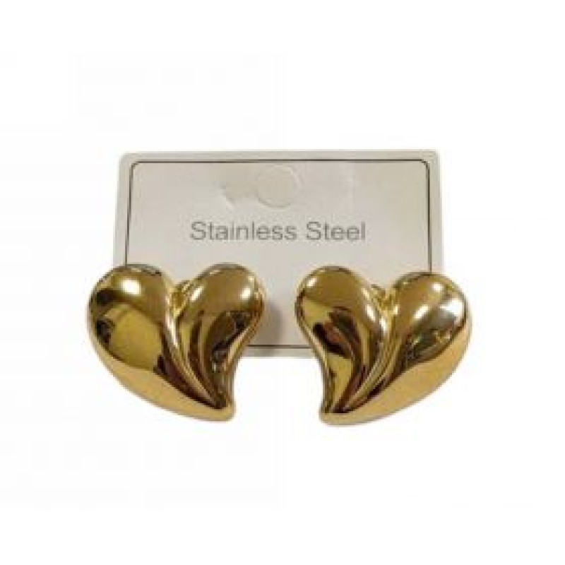 Kostibas 3013-626X, Σκουλαρίκια, Ατσάλι, Χρυσό