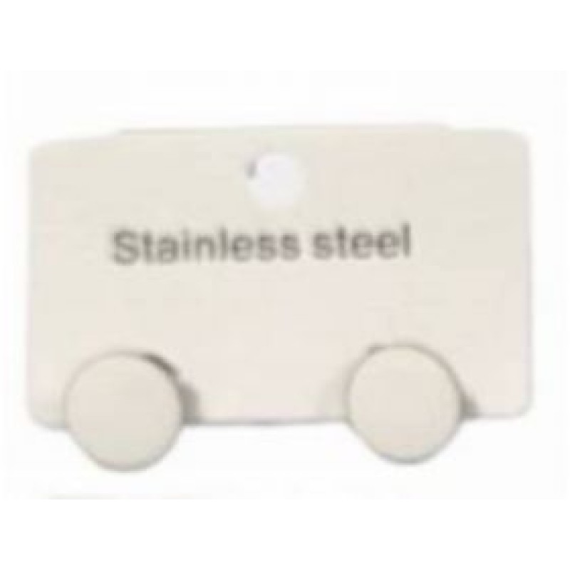 Kostibas 3013-639BL, Σκουλαρίκια, Ατσάλι, Λευκό