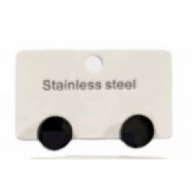 Kostibas 3013-639BM, Σκουλαρίκια, Ατσάλι, Μαύρο