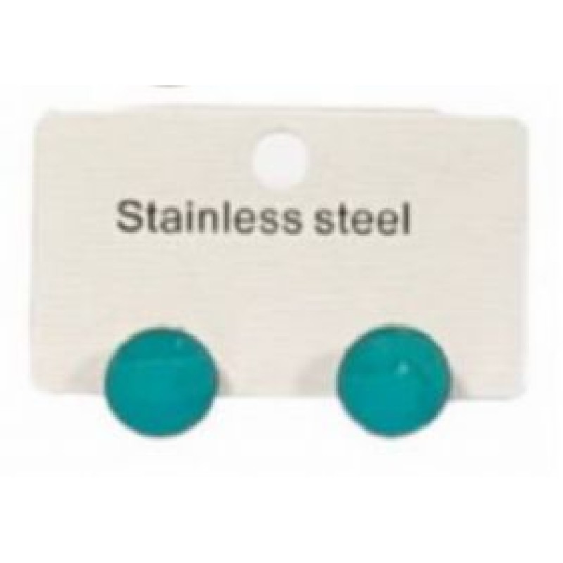 Kostibas 3013-639BN, Σκουλαρίκια, Ατσάλι, Πετρόλ