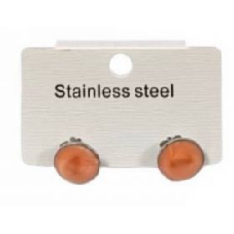Kostibas 3013-639BQ, Σκουλαρίκια, Ατσάλι, Πορτοκαλί
