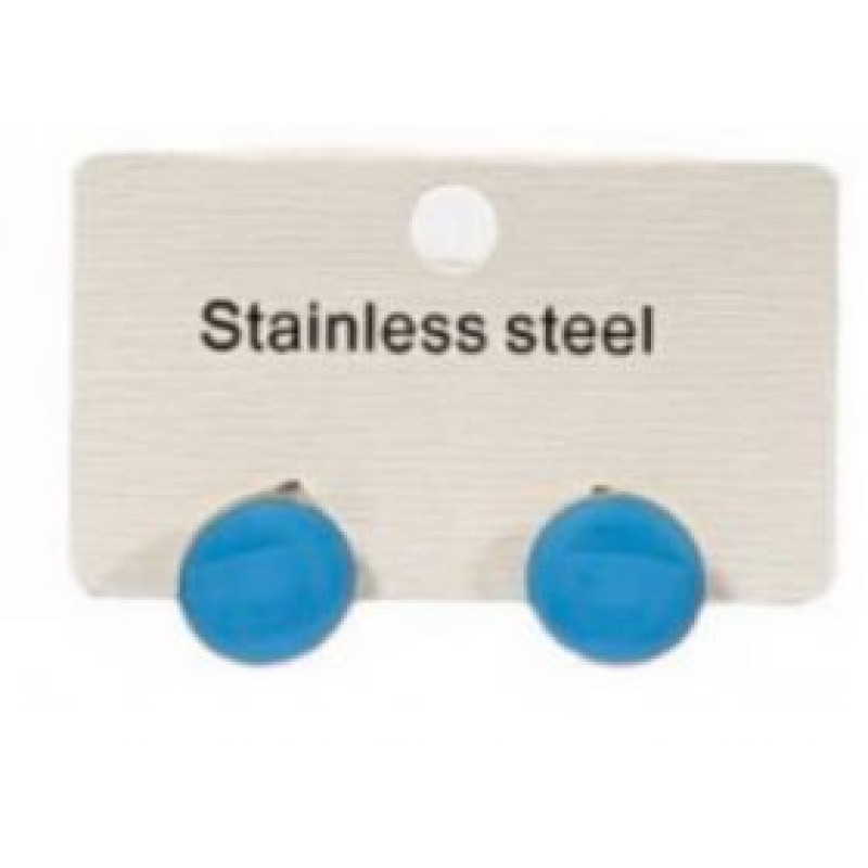 Kostibas 3013-639BT, Σκουλαρίκια, Ατσάλι, Τιρκουάζ