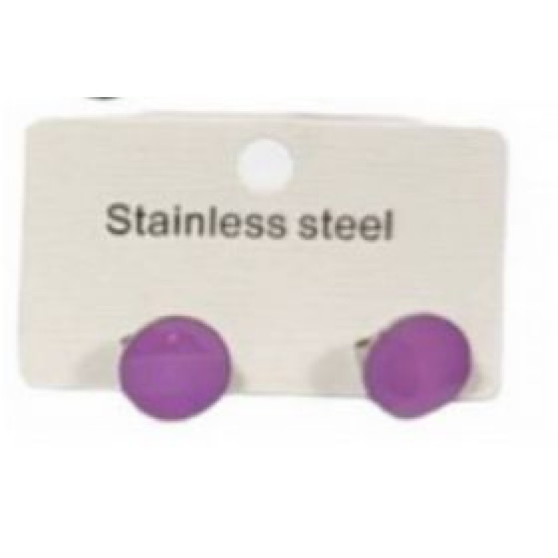 Kostibas 3013-639CJ, Σκουλαρίκια, Ατσάλι, Μωβ
