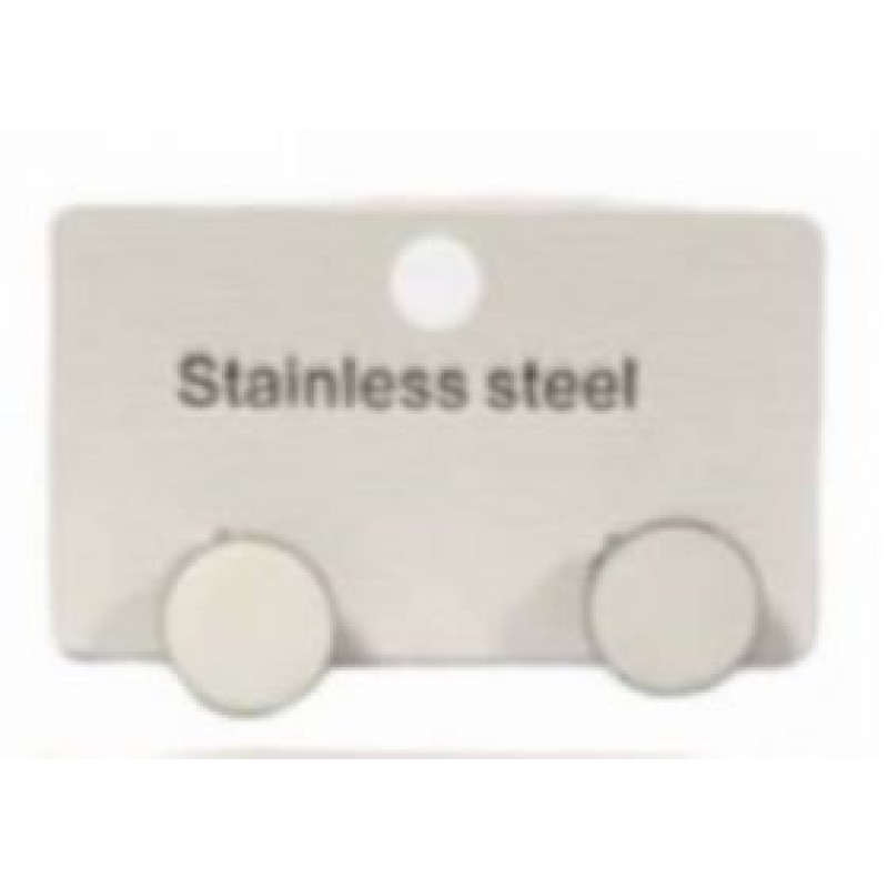 Kostibas 3013-639CL, Σκουλαρίκια, Ατσάλι, Λευκό