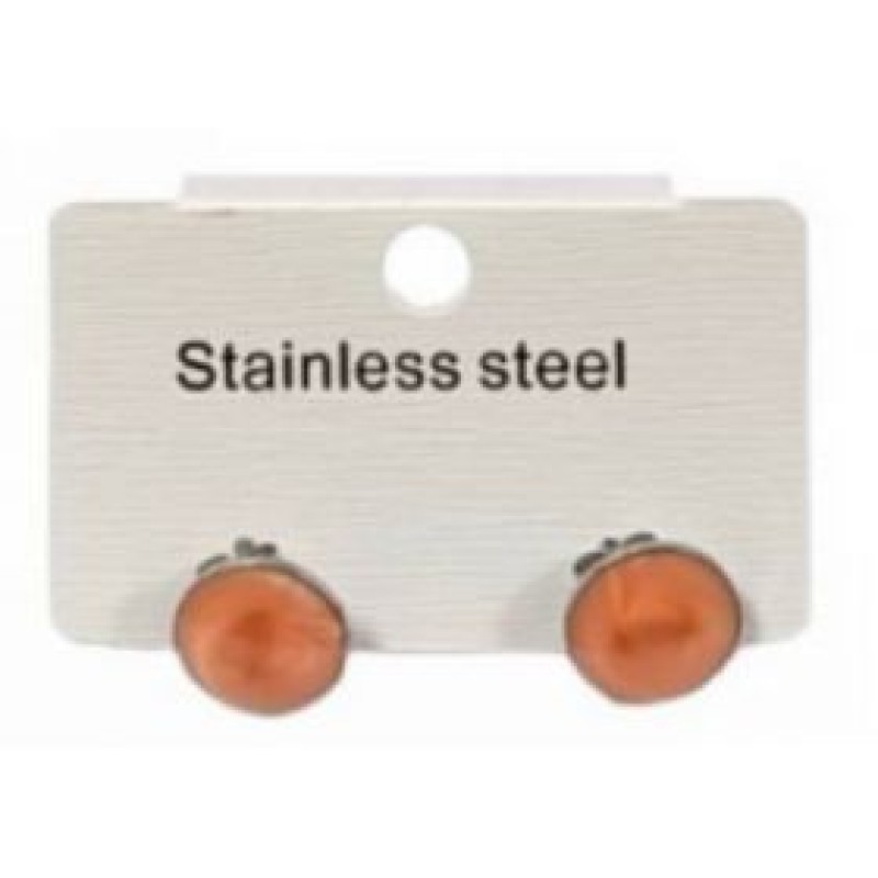 Kostibas 3013-639CQ, Σκουλαρίκια, Ατσάλι, Πορτοκαλί