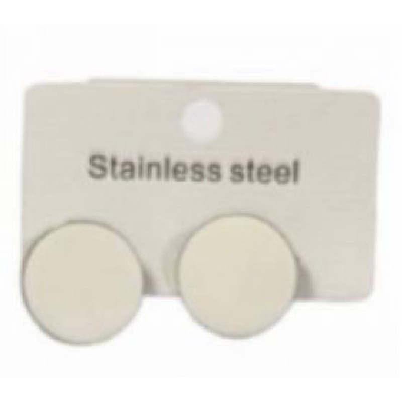 Kostibas 3013-639DL, Σκουλαρίκια, Ατσάλι, Λευκό