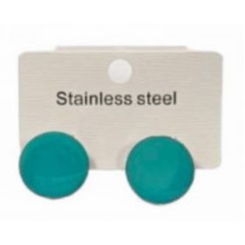 Kostibas 3013-639DN, Σκουλαρίκια, Ατσάλι, Πετρόλ 