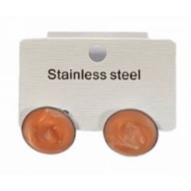 Kostibas 3013-639DQ, Σκουλαρίκια, Ατσάλι, Πορτοκαλί