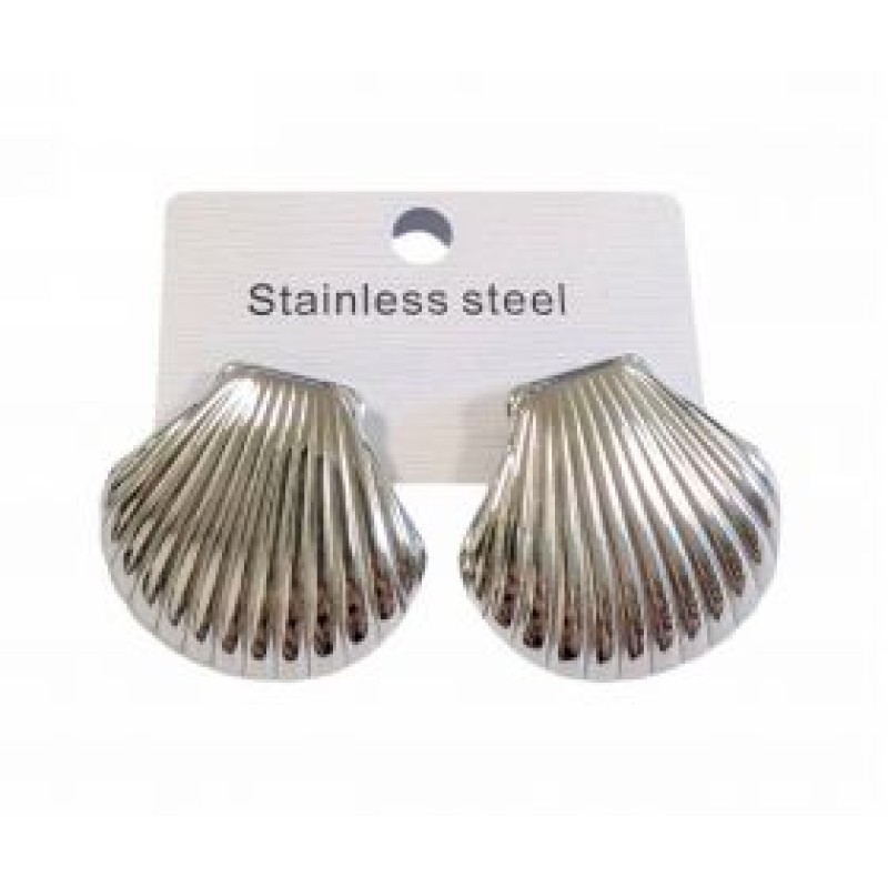 Kostibas 3013-645A, Σκουλαρίκια, Ατσάλι, Ασημί