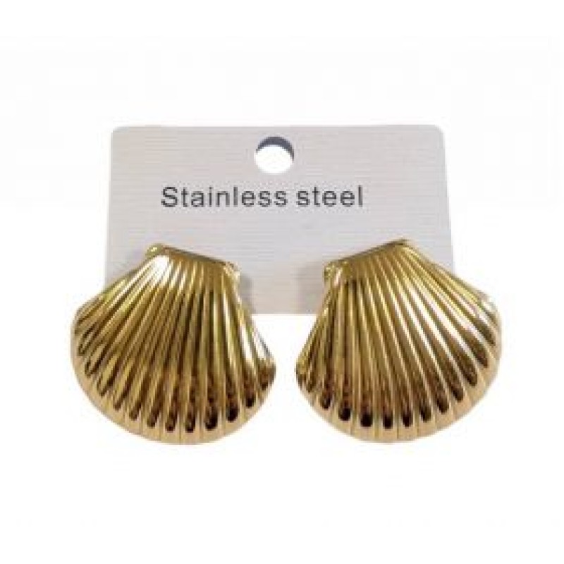 Kostibas 3013-645X, Σκουλαρίκια, Ατσάλι, Χρυσό 