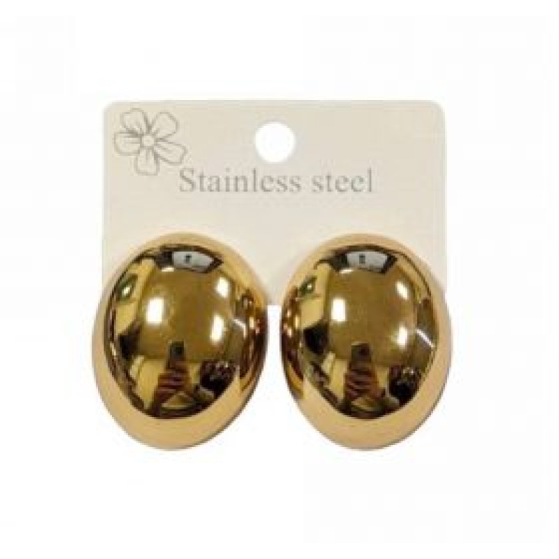 Kostibas 3013-673X, Σκουλαρίκια, Ατσάλι, Χρυσό 