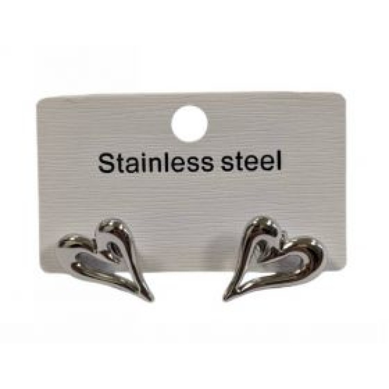 Kostibas 3013-675A, Σκουλαρίκια, Ατσάλι, Ασημί 