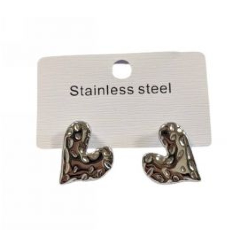 Kostibas 3013-676A, Σκουλαρίκια, Ατσάλι, Ασημί 