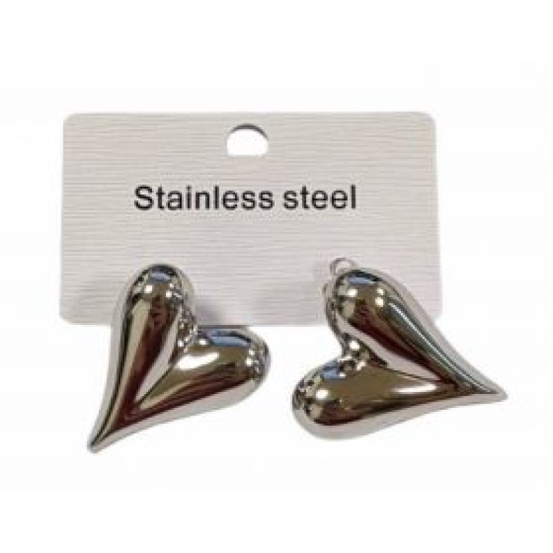 Kostibas 3013-679A, Σκουλαρίκια, Ατσάλι, Ασημί 