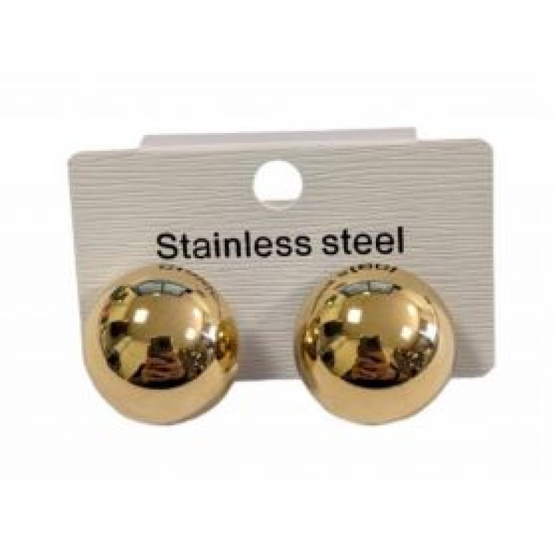 Kostibas 3013-682XD, Σκουλαρίκια, Ατσάλι, Χρυσό