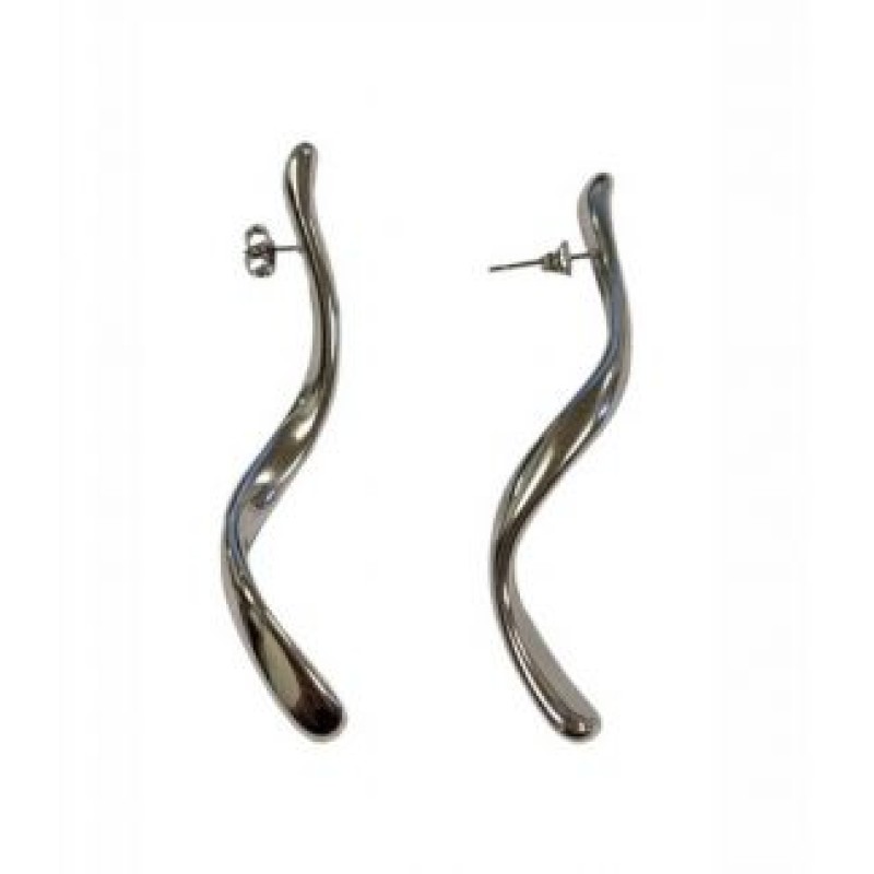 Kostibas 3013-685A, Σκουλαρίκια, Ατσάλι, Ασημί