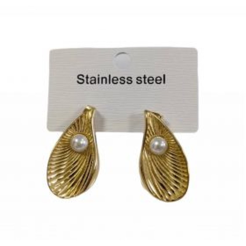 Kostibas 3013-689XP, Σκουλαρίκια, Ατσάλι, Χρυσό