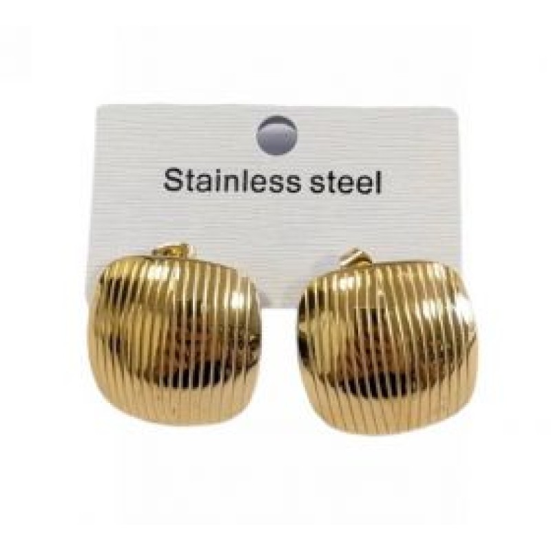 Kostibas 3013-691X, Σκουλαρίκια, Ατσάλι, Χρυσό 