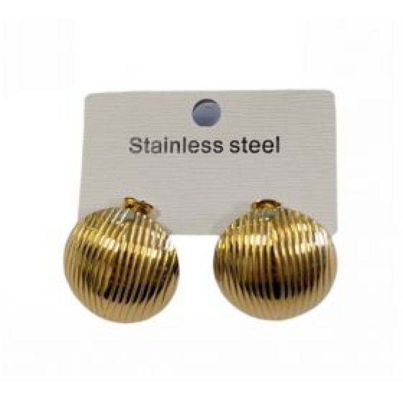 Kostibas 3013-692X, Σκουλαρίκια, Ατσάλι, Χρυσό 
