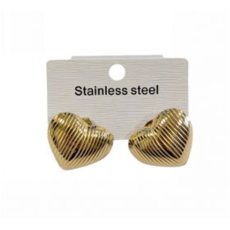 Kostibas 3013-693X, Σκουλαρίκια, Ατσάλι, Χρυσό