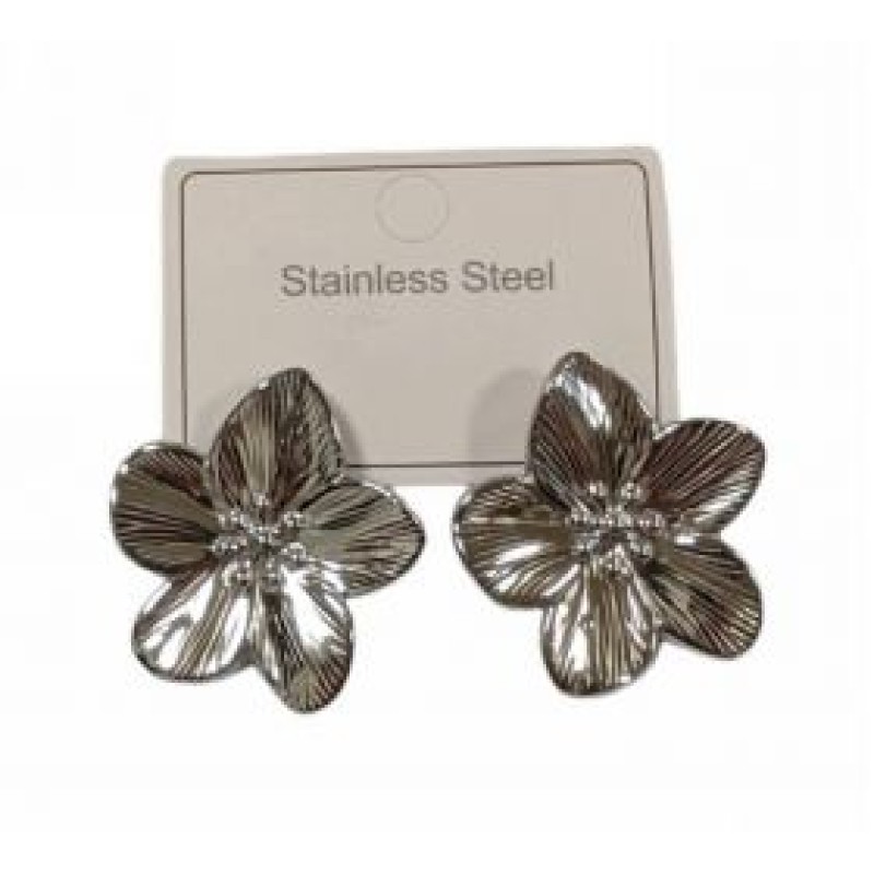 Kostibas 3013-711AF, Σκουλαρίκια, Ατσάλι, Ασημί