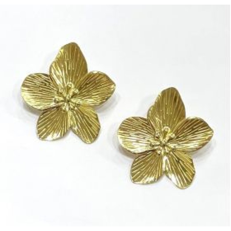 Kostibas 3013-711XJ, Σκουλαρίκια, Ατσάλι, Χρυσό